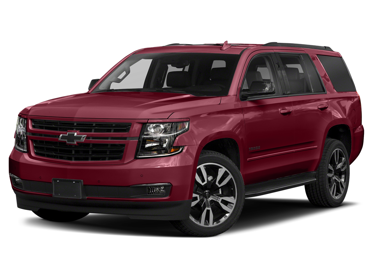 2018 Chevrolet Tahoe Premier in Summit White — front three-quarter view