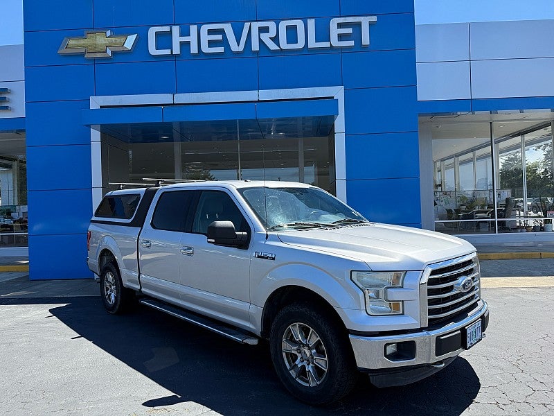2016 Ford F-150 XLT in Silver — front three-quarter view
