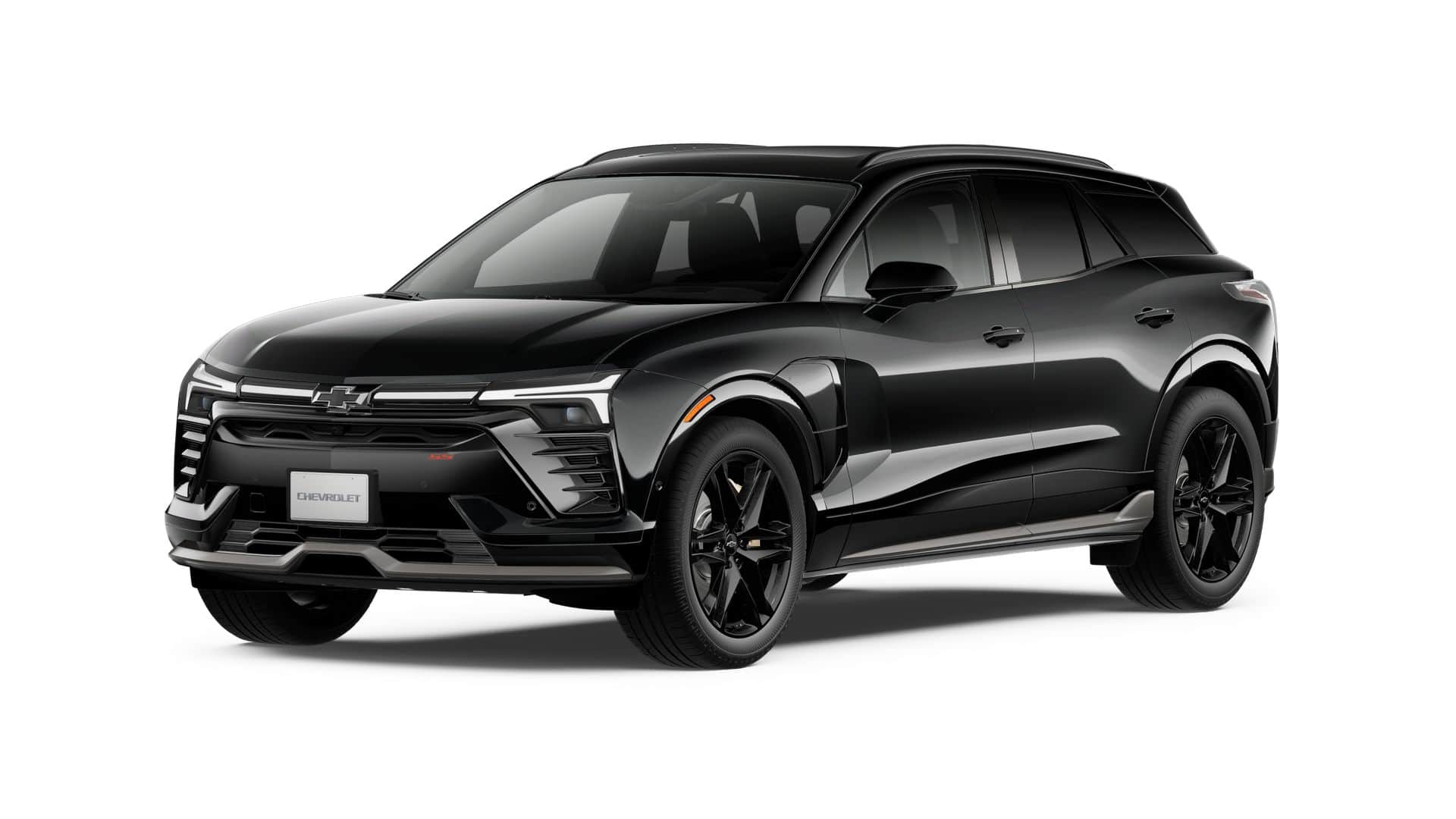 2026 Chevrolet Blazer EV SS in Black — front three-quarter view